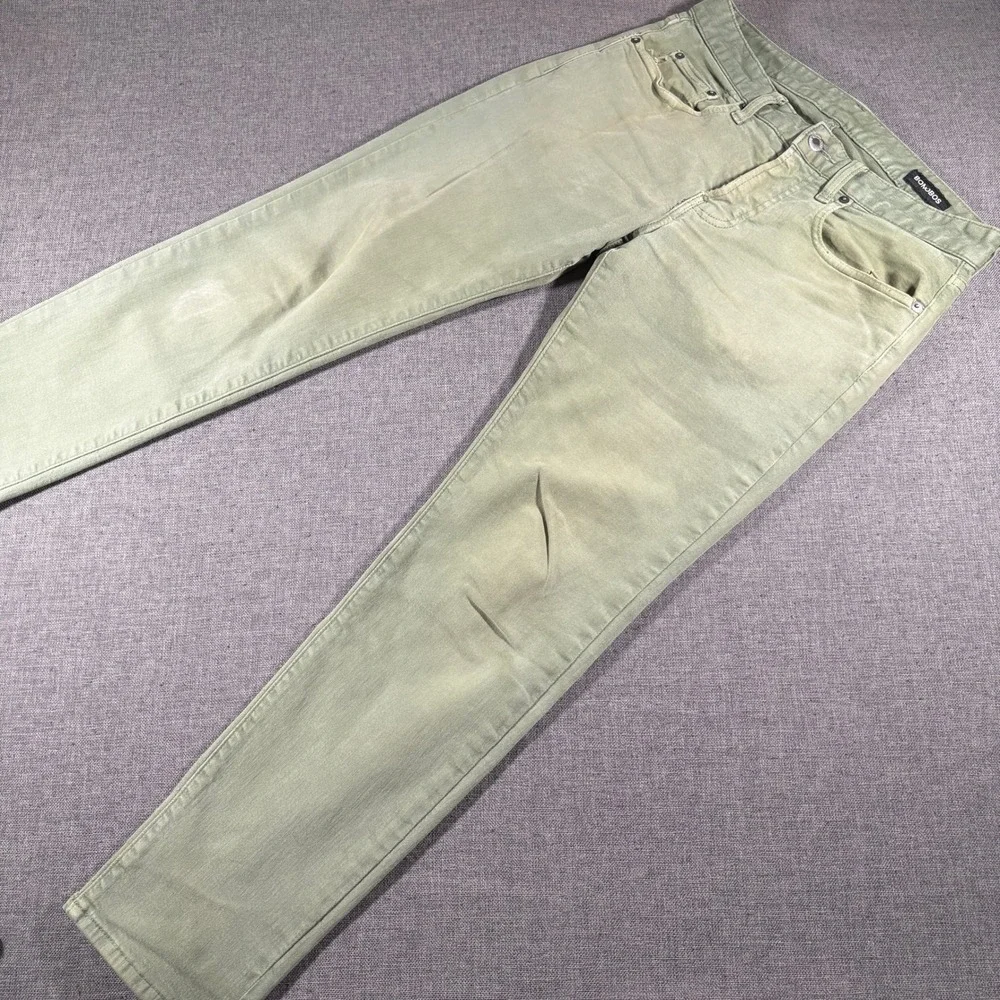 Bonobos Slim Chinos Mens‎ 29x30 Olive Green Stretch Five Pocket Pants